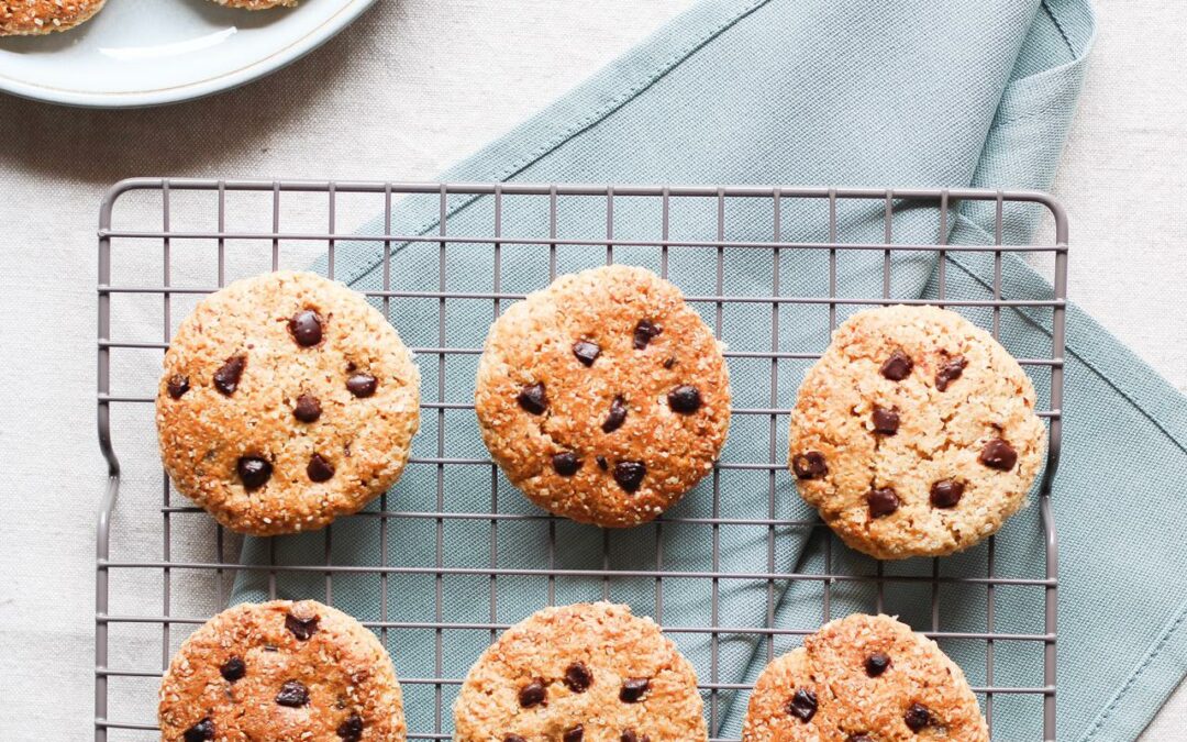 Cookies com pepitas de chocolate (versão mais saudável)