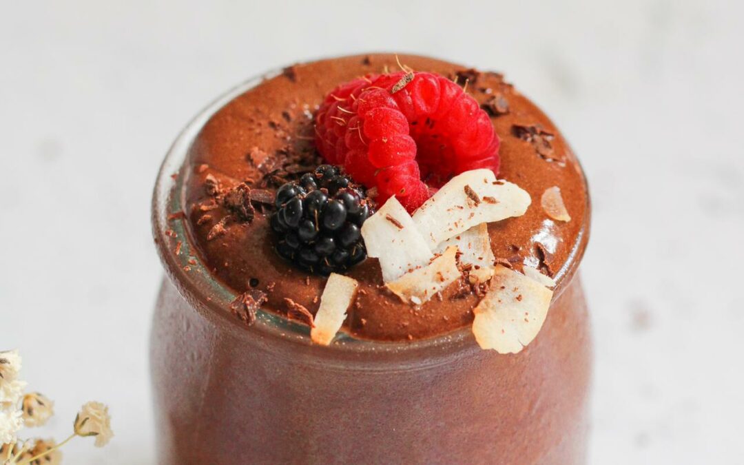 Mousse de chocolate (sem adição de açúcar)