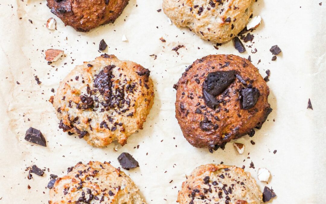 Bolachas/Cookies de banana e chocolate